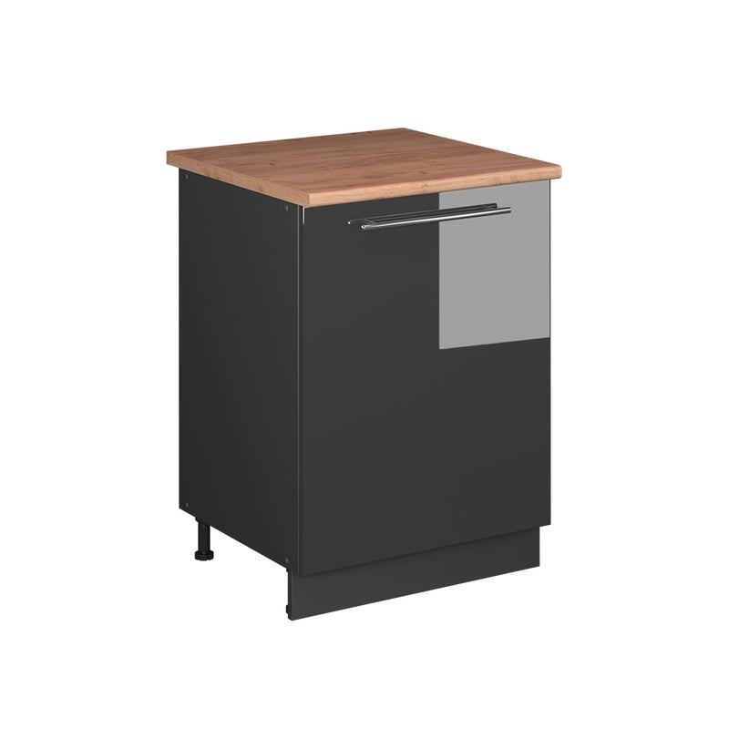 Vicco Szafka pod zlew Fame-Line, Antracyt połysk/Antracyt, 60 cm