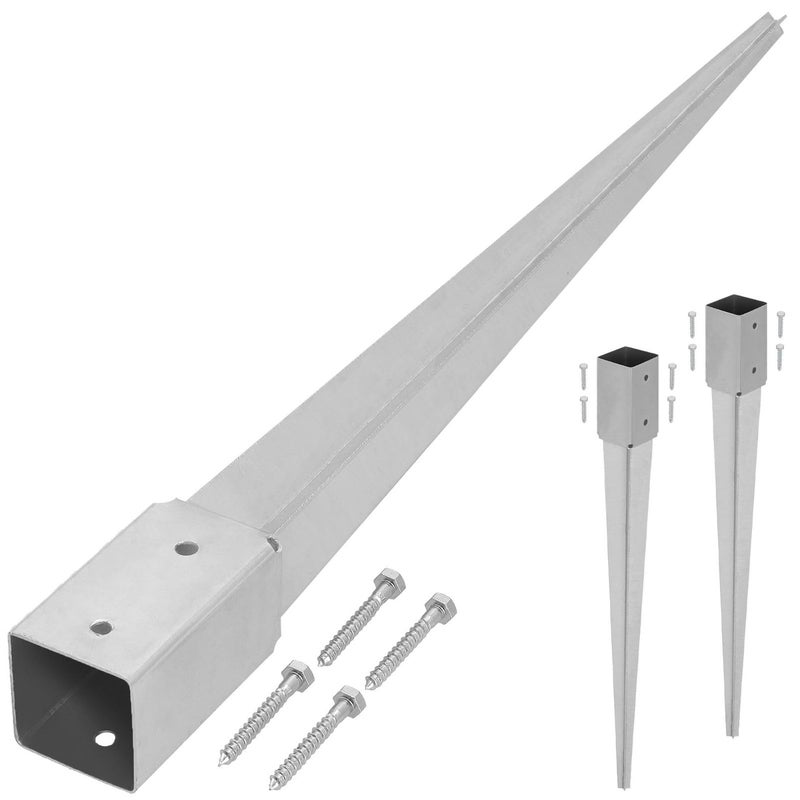 2 szt. Podstawa Słupa Wbijana do Ziemi - 71 X 71 X 750 MM - Podstawa Słupka do Altany - Kotwa do Pergoli - Stalowa KOTARBAU
