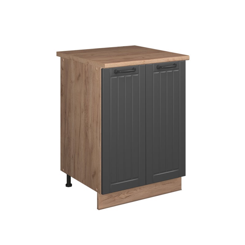 Vicco Szafka pod zlew Fame-Line, Ciemnoszary/Dąb goldkraft, 60 cm
