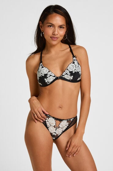Hunkemöller Stringi Lindi Czarny