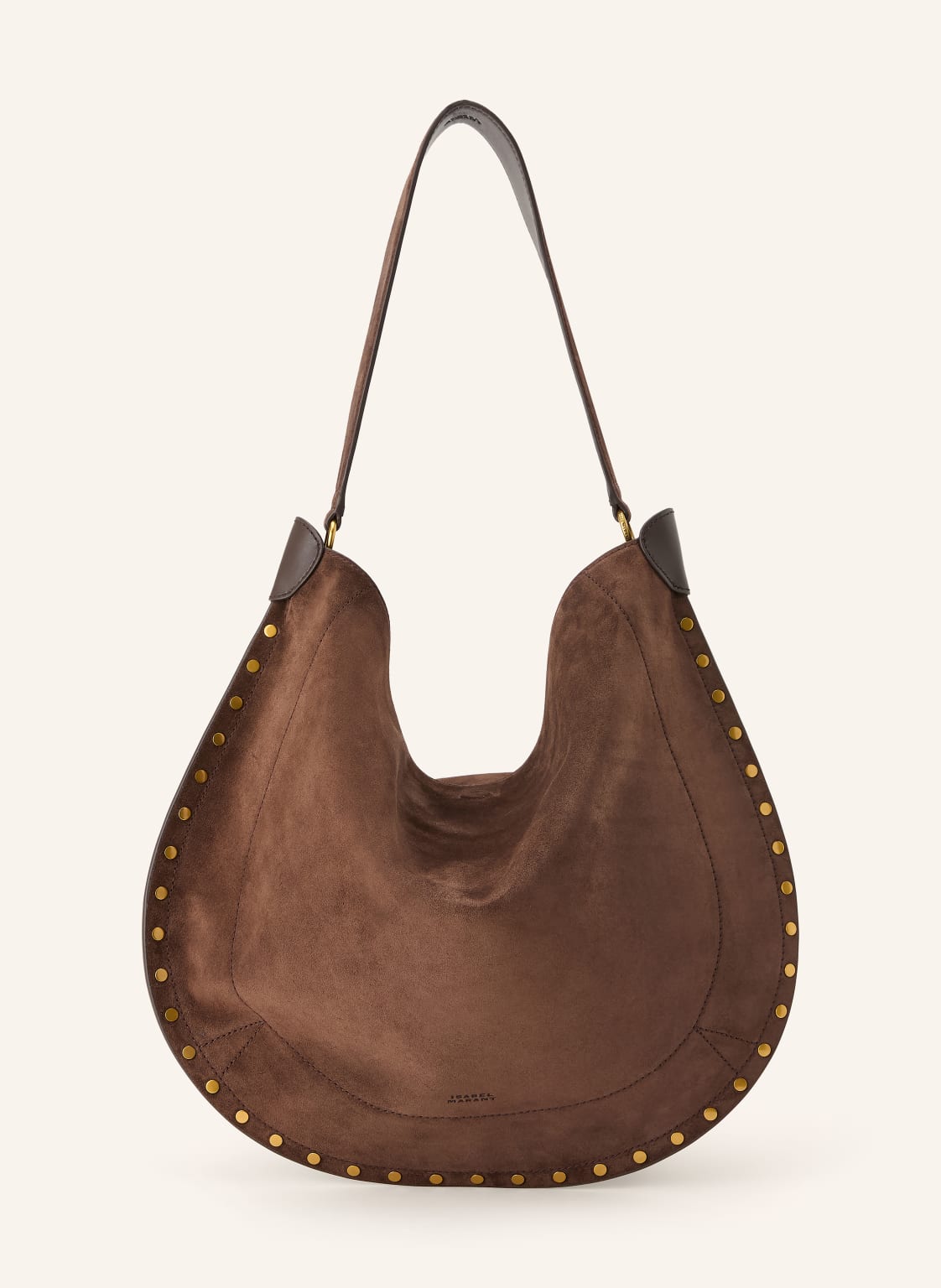 Isabel Marant Torba Shopper Oskan Z Saszetką I Ćwiekami braun