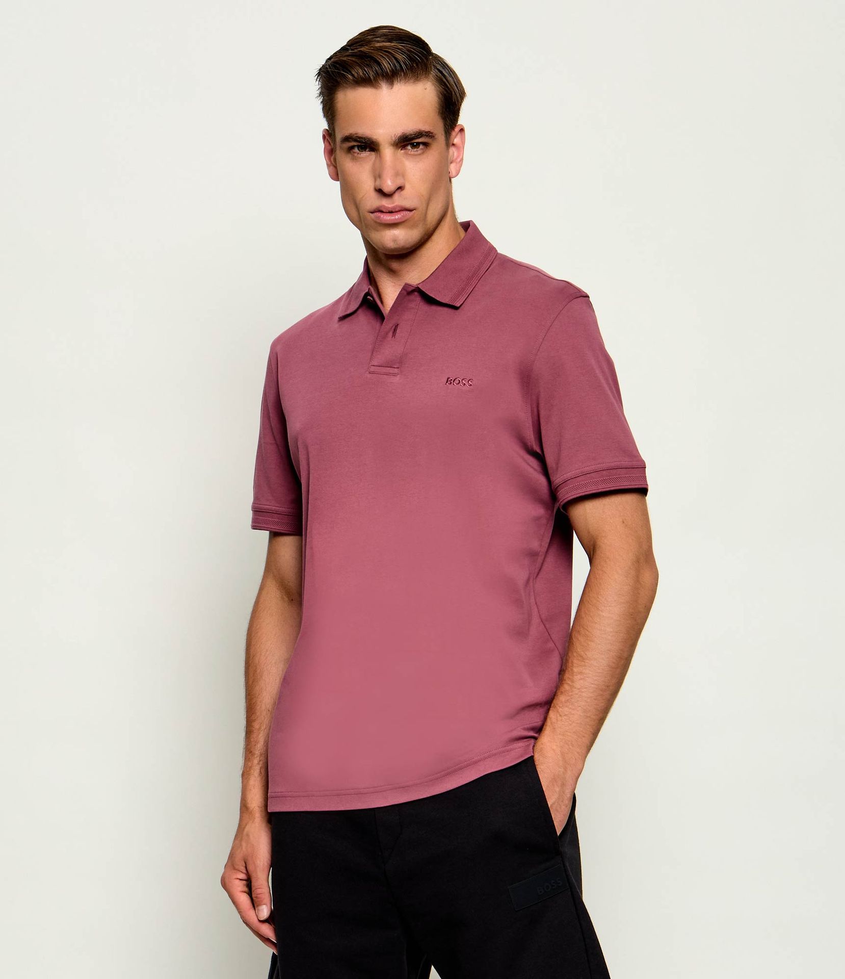 BOSS ORANGE Polo Pe_Interlock Regular Fit