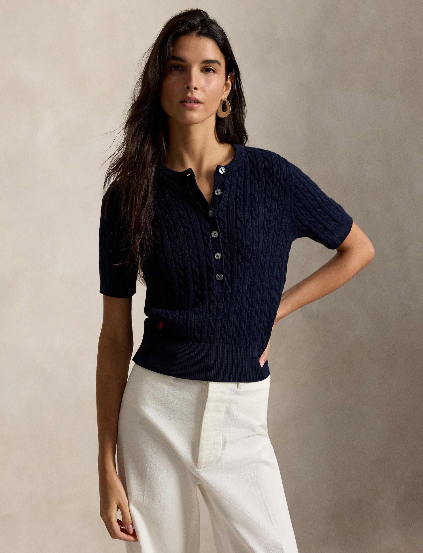 POLO RALPH LAUREN Sweter Henley Slim Fit