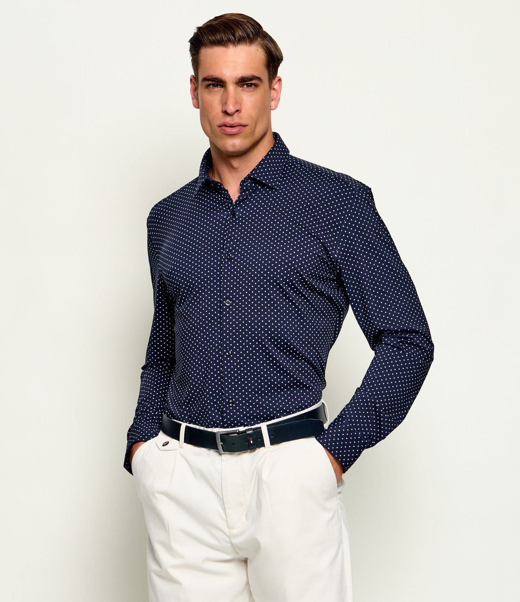 HUGO Koszula Kenno Slim Fit stretch