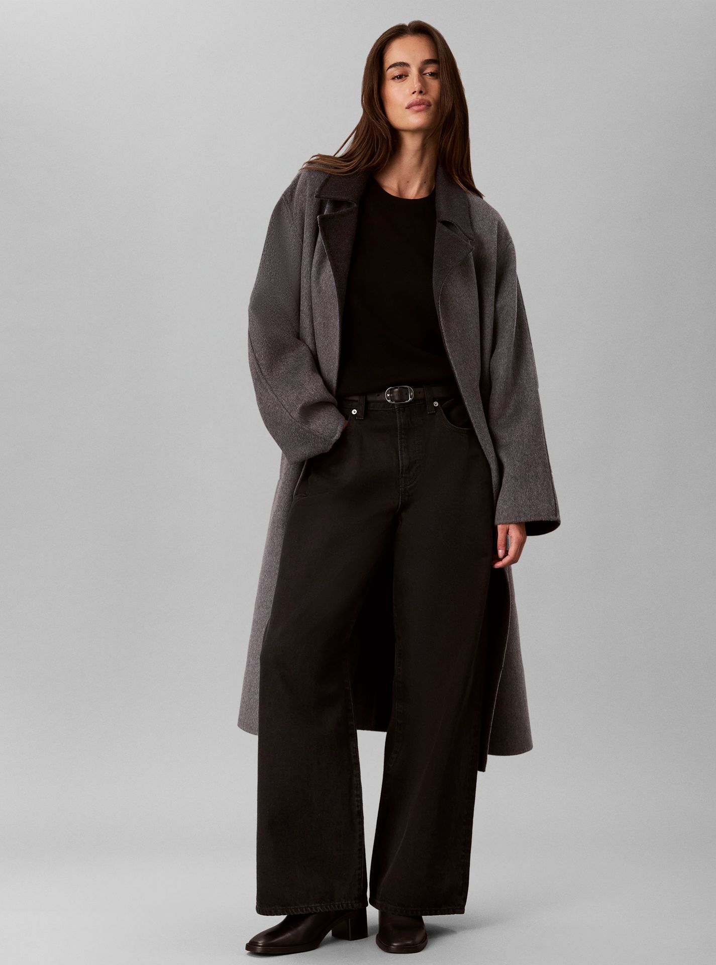 Calvin Klein Wełniany trencz