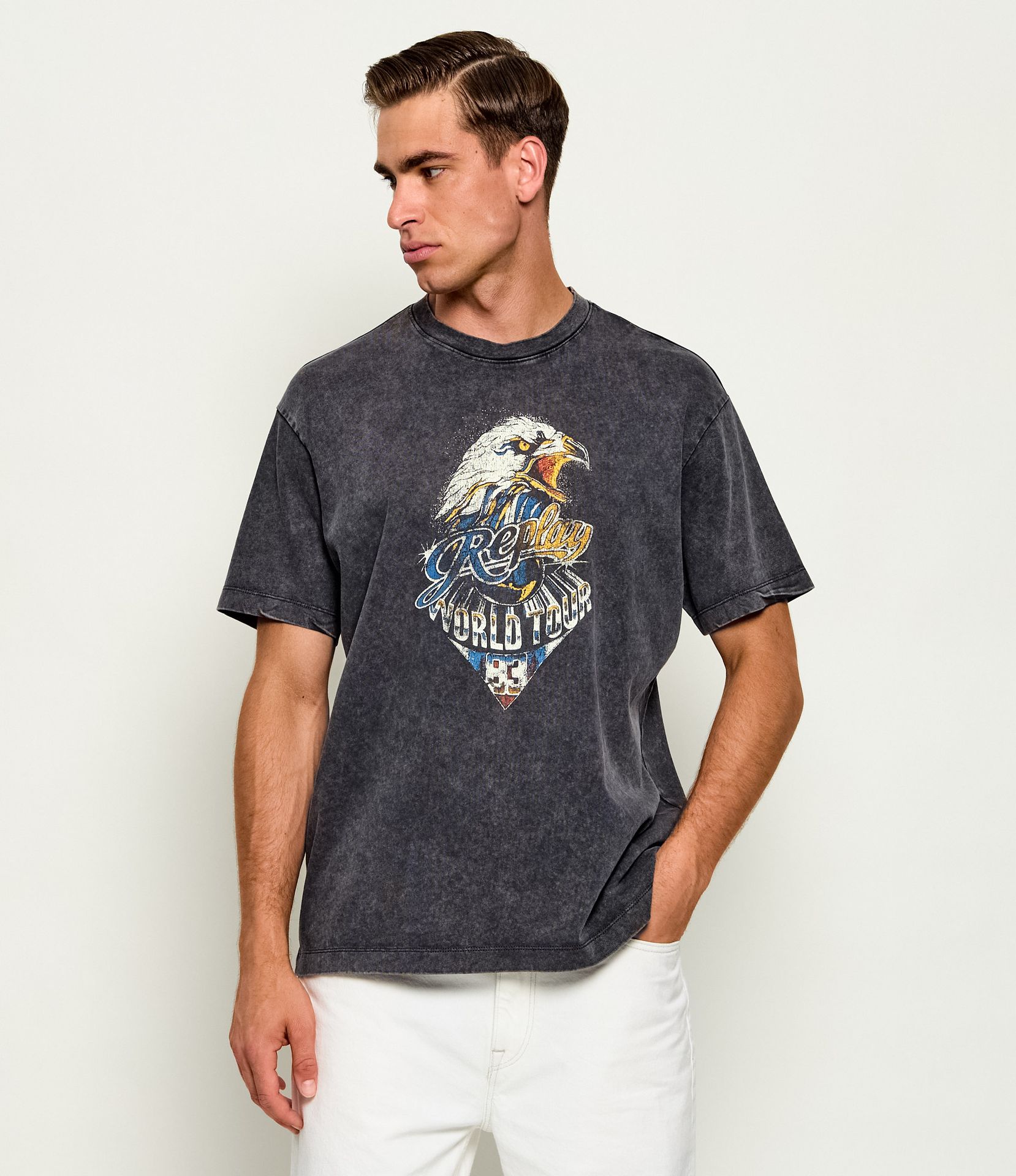 Replay T-shirt Fearless World Tour Regular Fit
