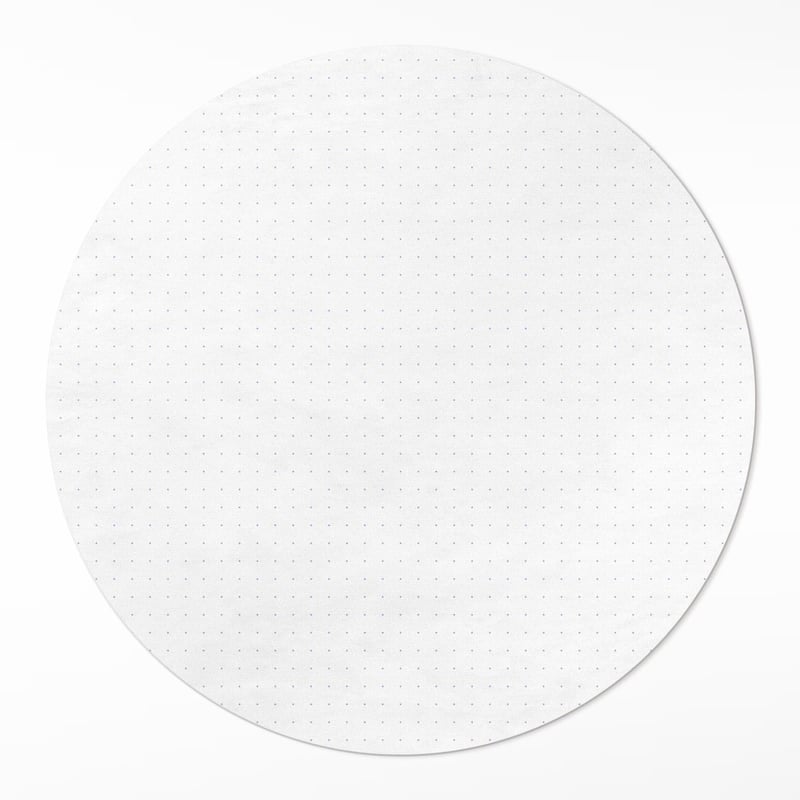 Dywanik winylowy okrągły, minimalistyczny nowoczesny wzór 110x110 cmArtPrintCave
