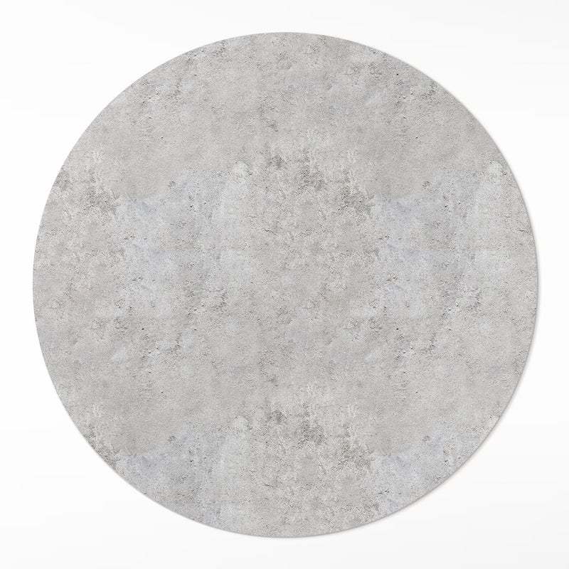 Dywan PCV okrągły, surowy kamień beton industrialny tekstura 110x110 cmArtPrintCave