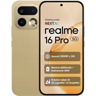 Realme 16 Pro 5G 8/512GB Złoty