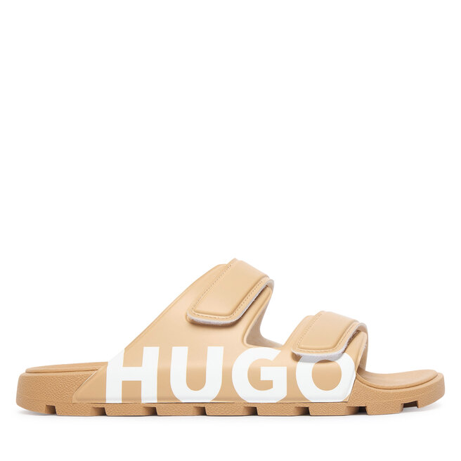 Klapki HUGO Evander 50542042 Beżowy