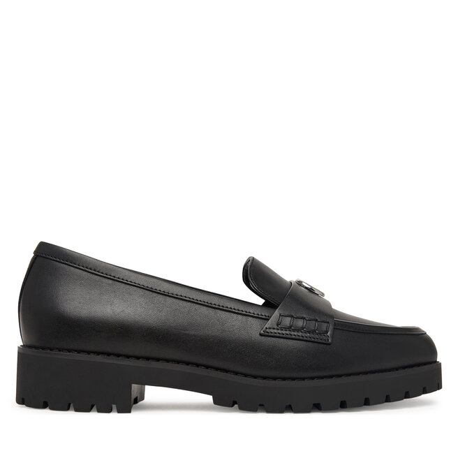 Loafersy MICHAEL Michael Kors Jaelyn Lug 40T6JLFP1L Czarny