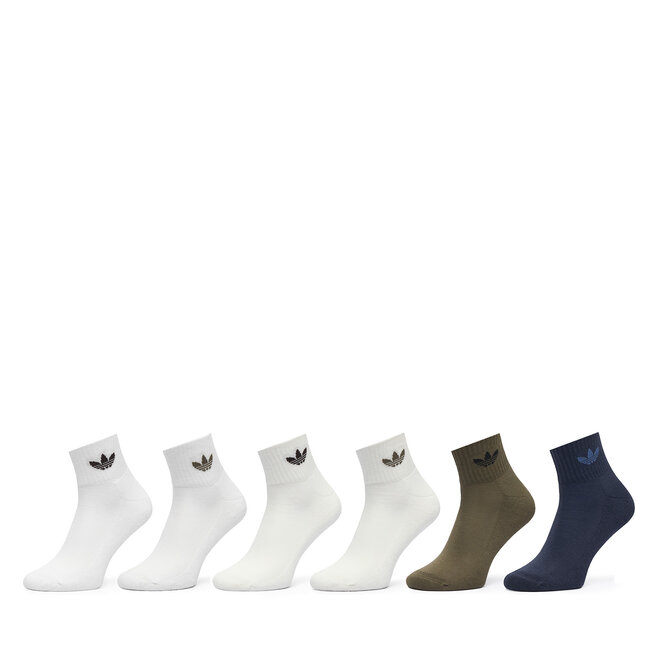 Skarpety długie adidas Mid Ankle Socks 6 Pairs KQ9070 Kolorowy