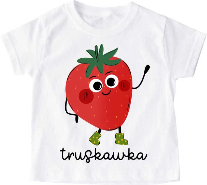 Koszulka dziecięca ''TRUSKAWKA'' z truskawką