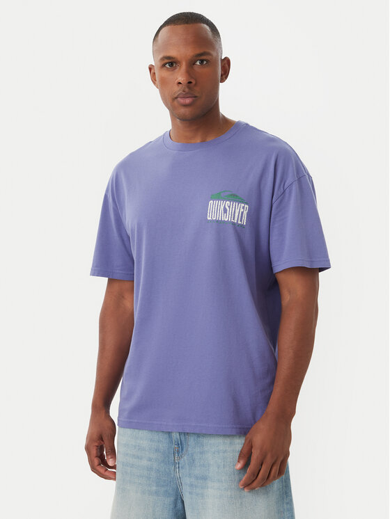 Quiksilver T-Shirt World Force EQYZT08020 Fioletowy Regular Fit