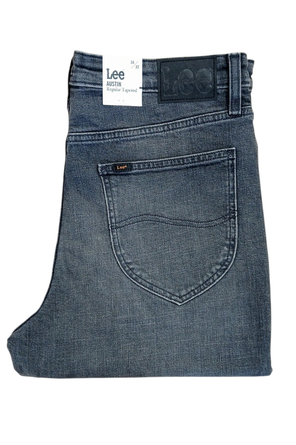 LEE AUSTIN REGULAR TAPERED DARK SMOKE JEANSY MĘSKIE