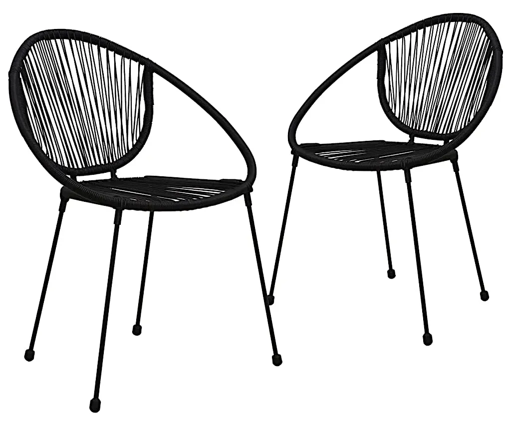 Elior Zestaw dwóch eleganckich krzeseł ogrodowych R4-K78