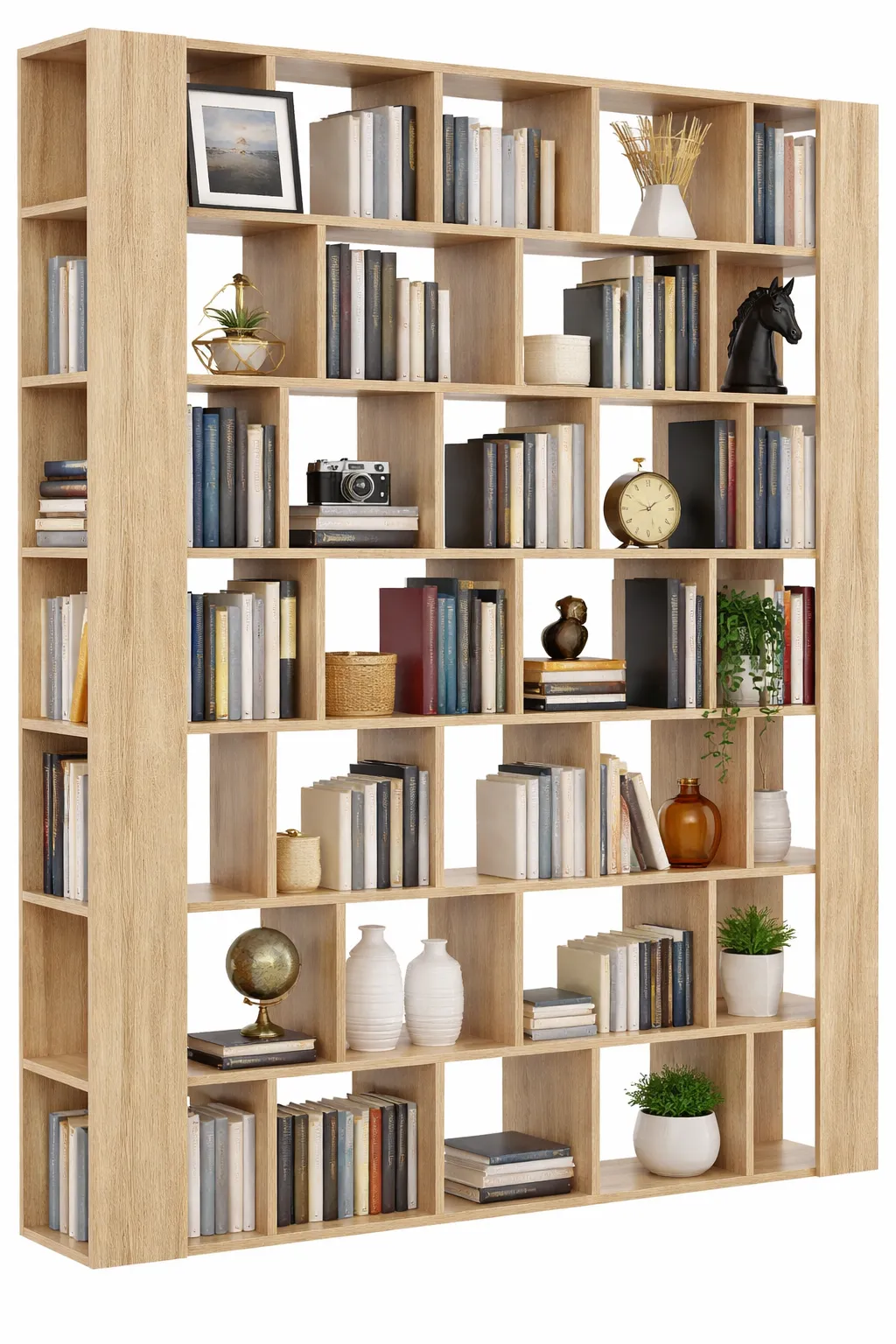 Wysoki regał biblioteczka na książki dąb sonoma S0-P33