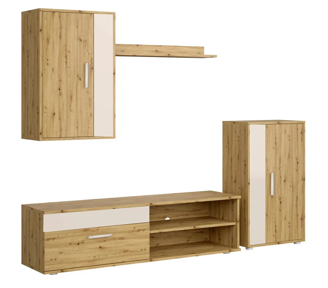 Zestaw mebli dąb artisan+kaszmir L1-S76