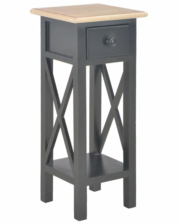 Czarny stolik boczny do salonu H7-B50