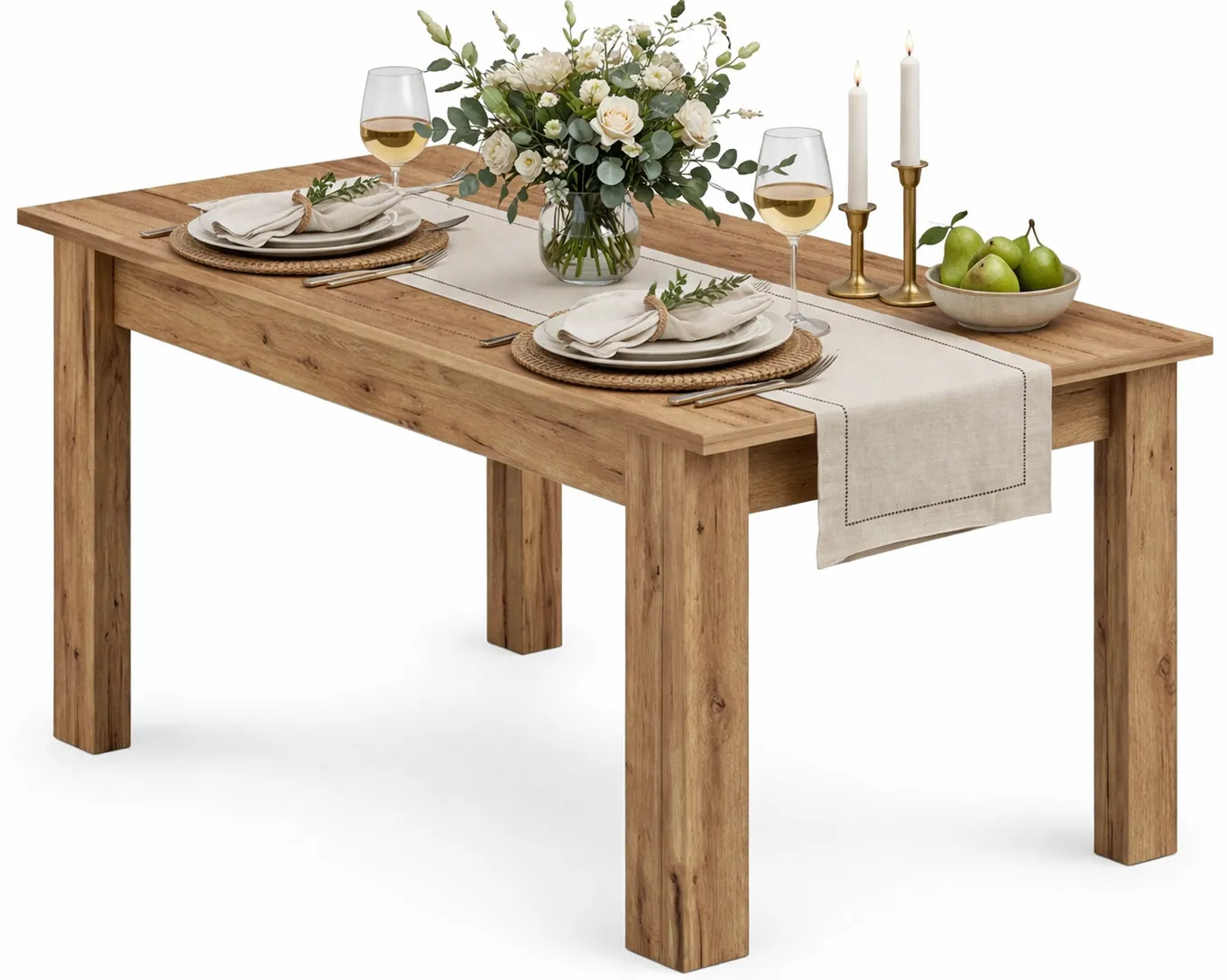 Prostokątny minimalistyczny stół kuchenny dąb craft P5-H23
