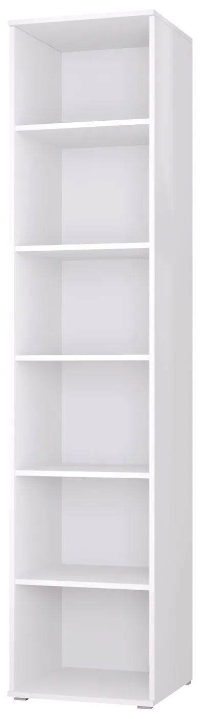 Biały regał otwarty w stylu skandynawskim 60 cm C5-L16