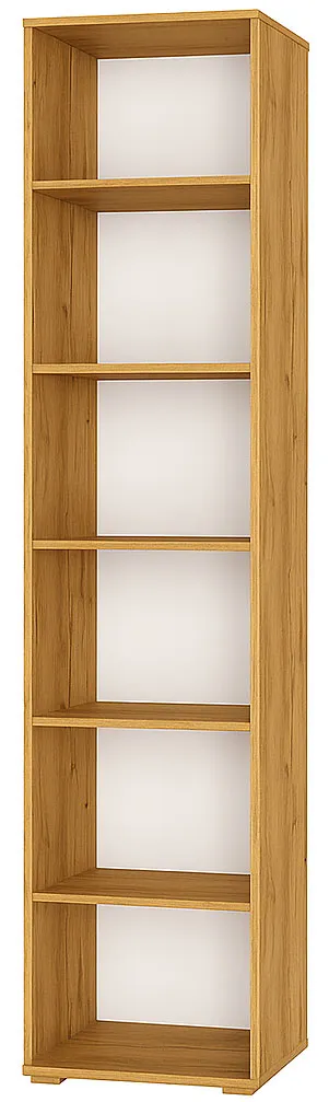 Regał słupek do salonu 30 cm dąb craft złoty W9-Z49