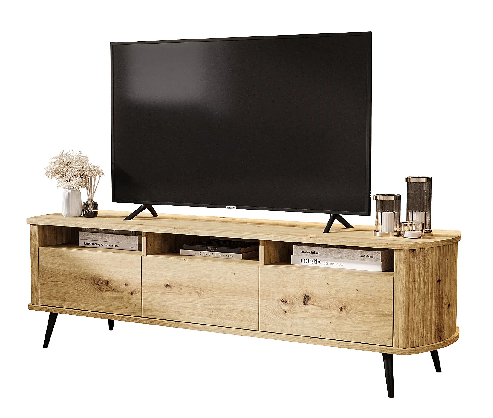 Skandynawska szafka RTV dąb artisan T2-H49