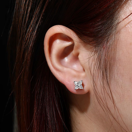 Kolczyki Moissanite Srebro 925