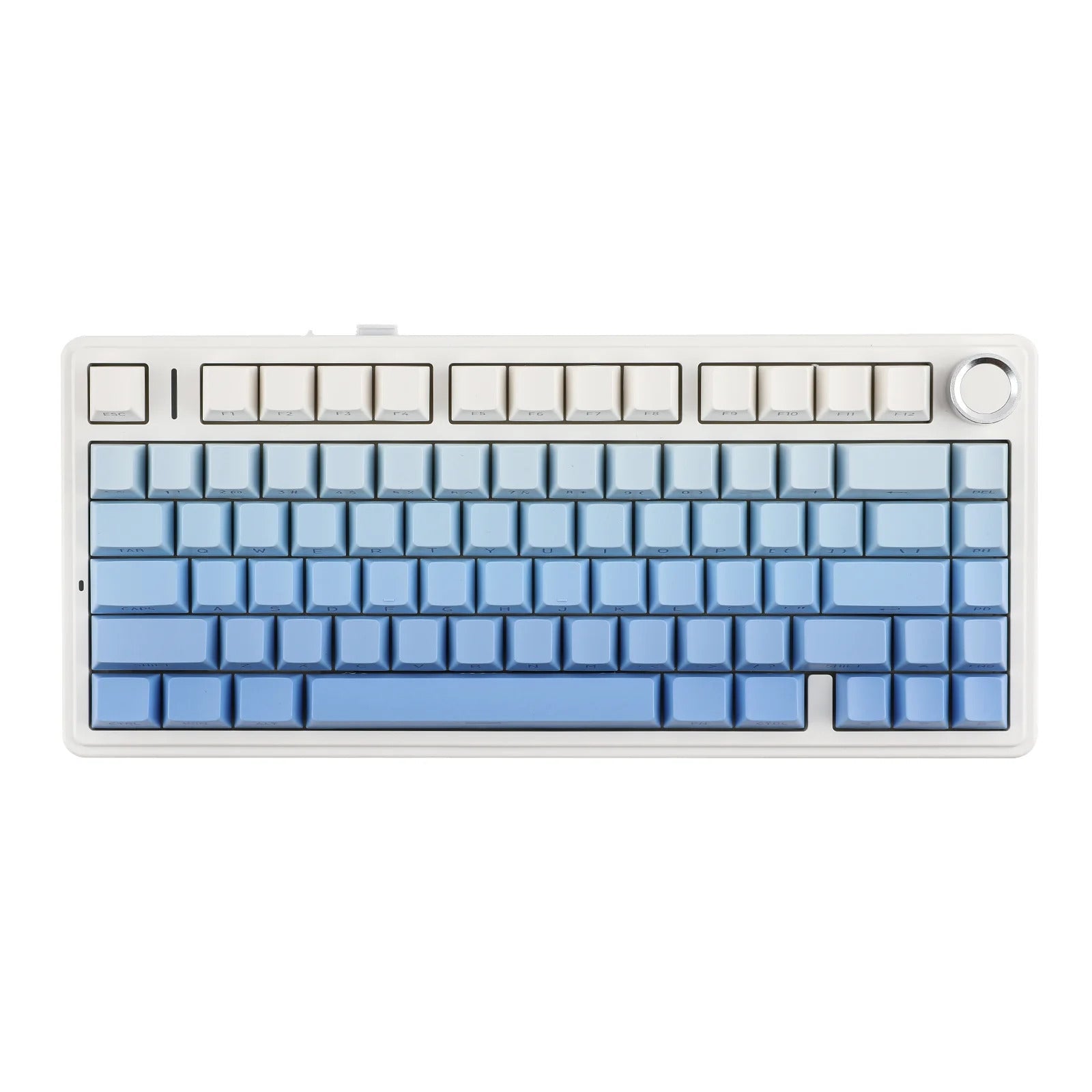 AULA - F75 Wireless Mechanical Keyboard Gradient Blue Side-Engraved AF75GBSPSV