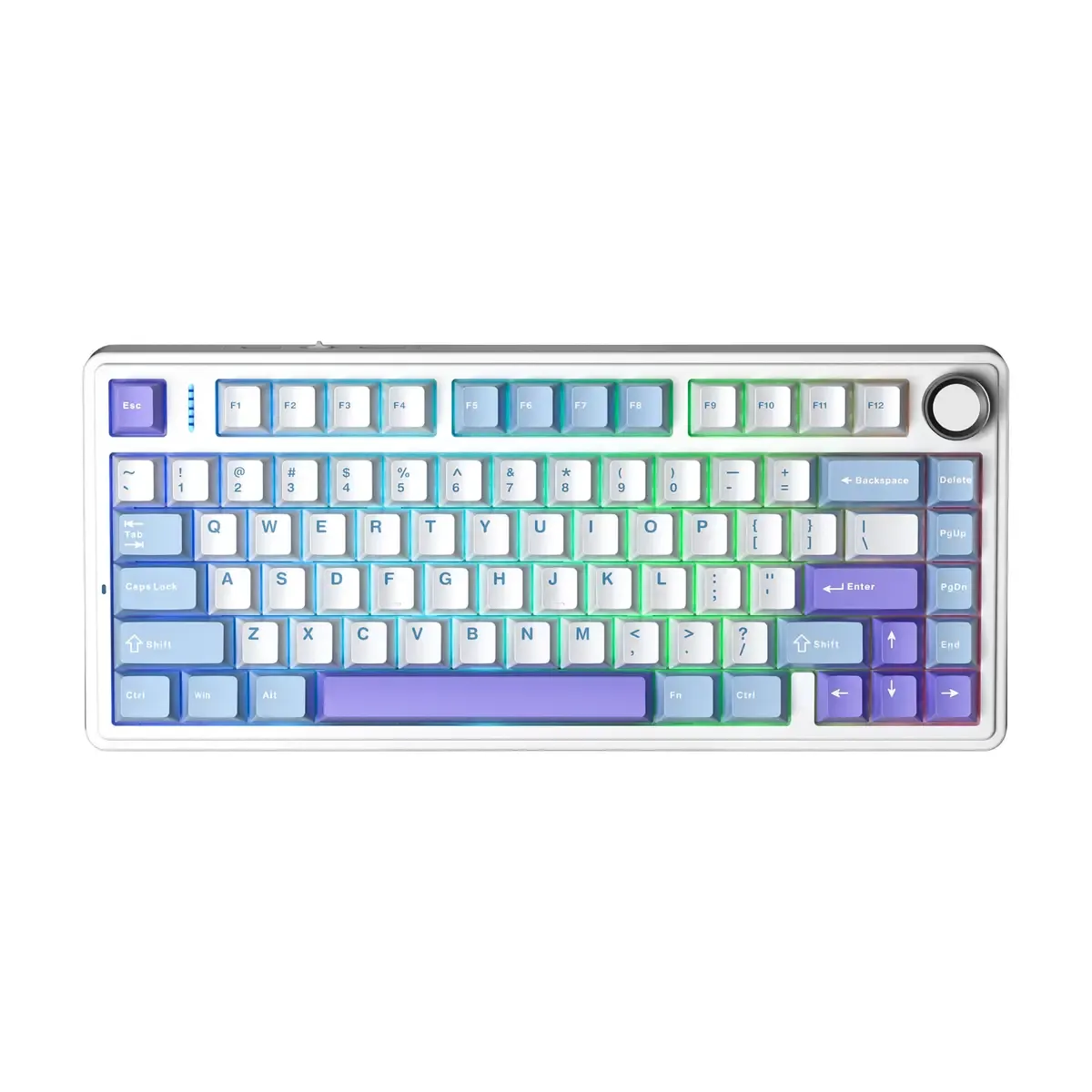 AULA F75 Wireless Mechanical Keyboard White + Blue + Purple AF75WBPSV