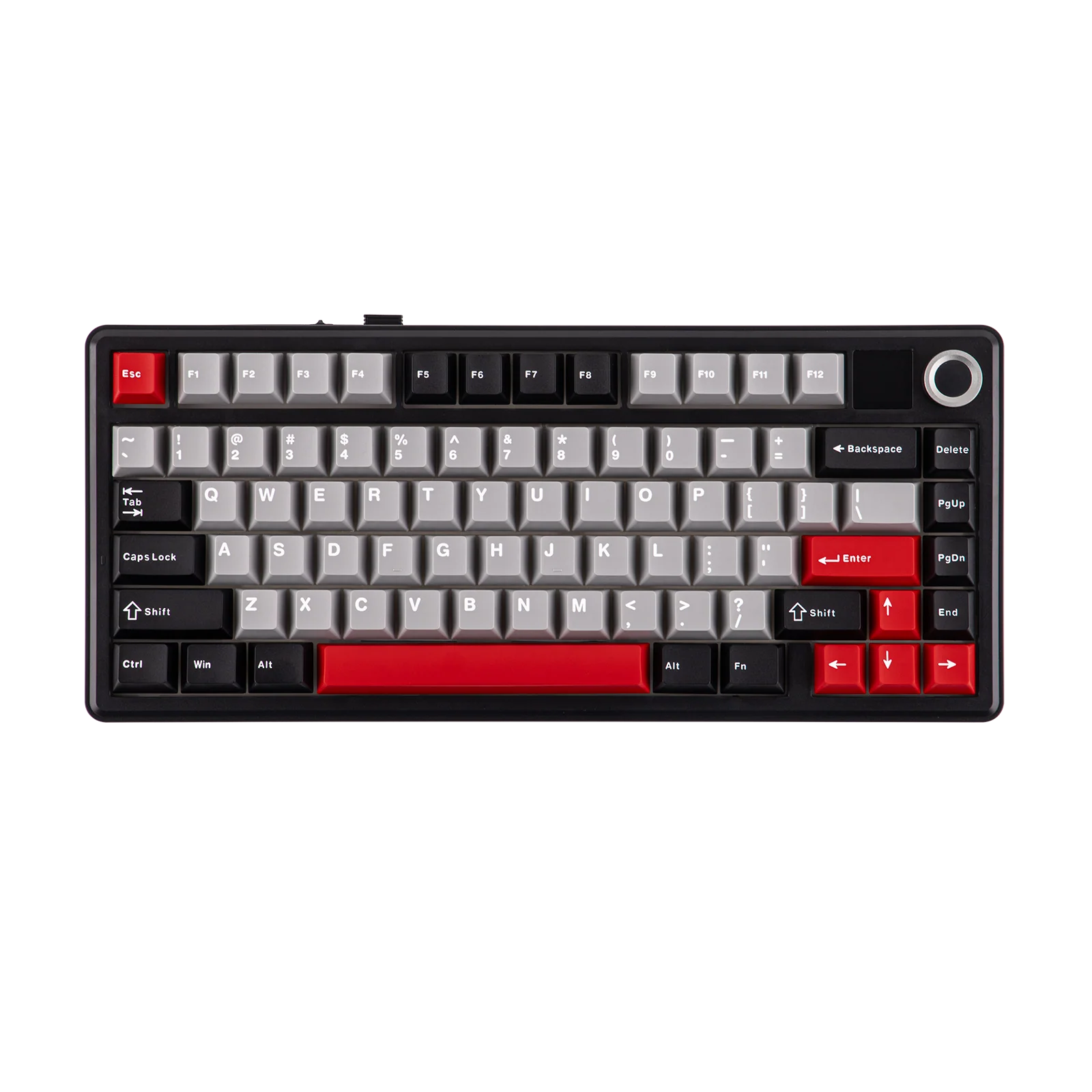 AULA - F75 MAX Mechanical Keyboard with TFT Screen - Black + Red AF75MBRRP