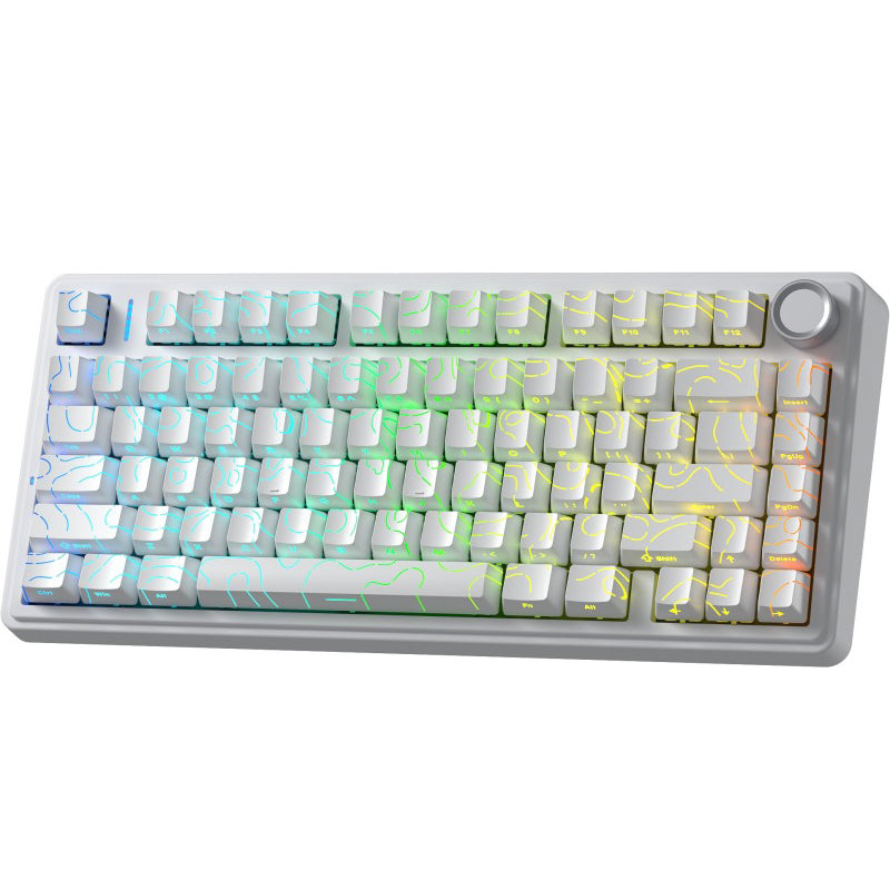 AULA - F75 Wireless Mechanical Keyboard White Countour AF75WCSV