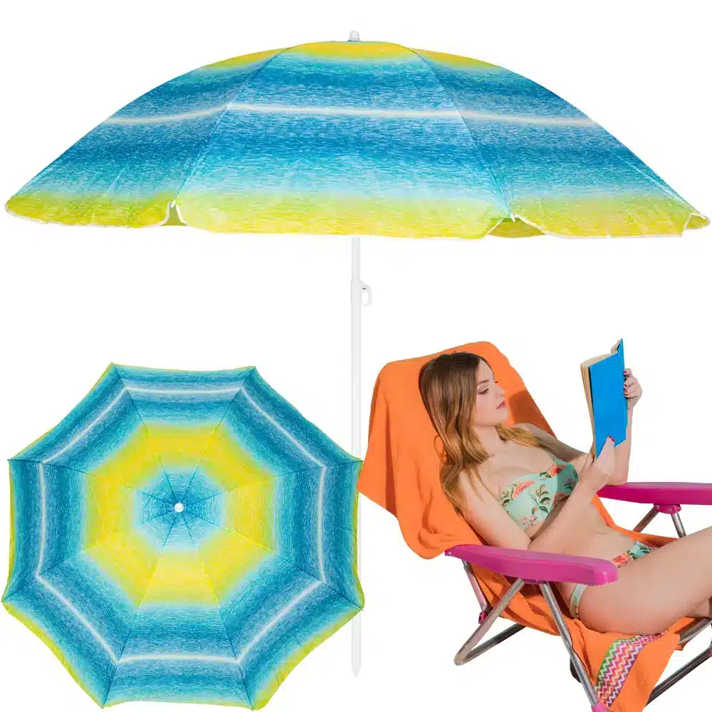 Exsmart Parasol Plażowy Łamany Wbijany 220cm SDH523