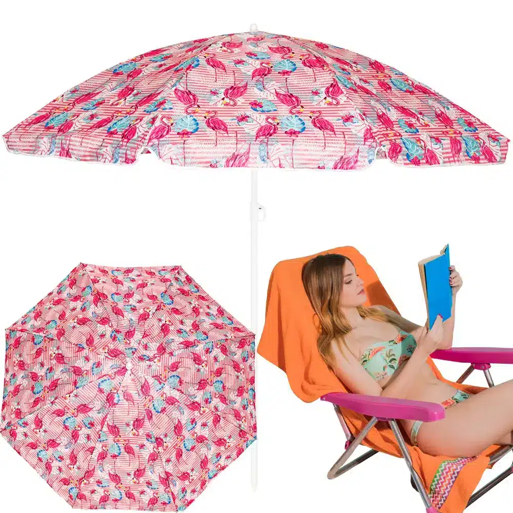 Exsmart Parasol Plażowy Łamany Wbijany 200cm SDH527
