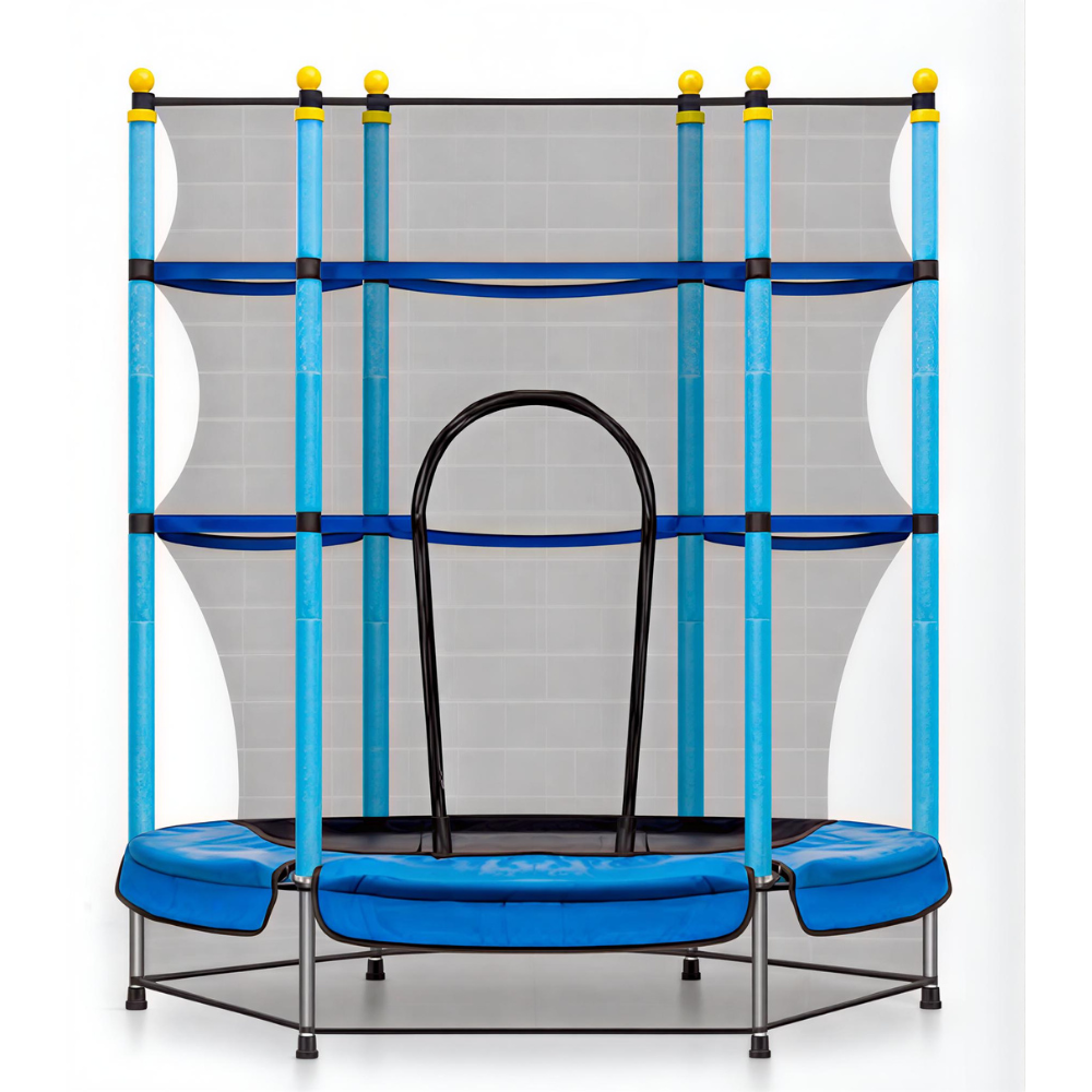 Exsmart Trampolina Ogrodowa Dla Dzieci z Siatką Wewnętrzną 138x160cm G419