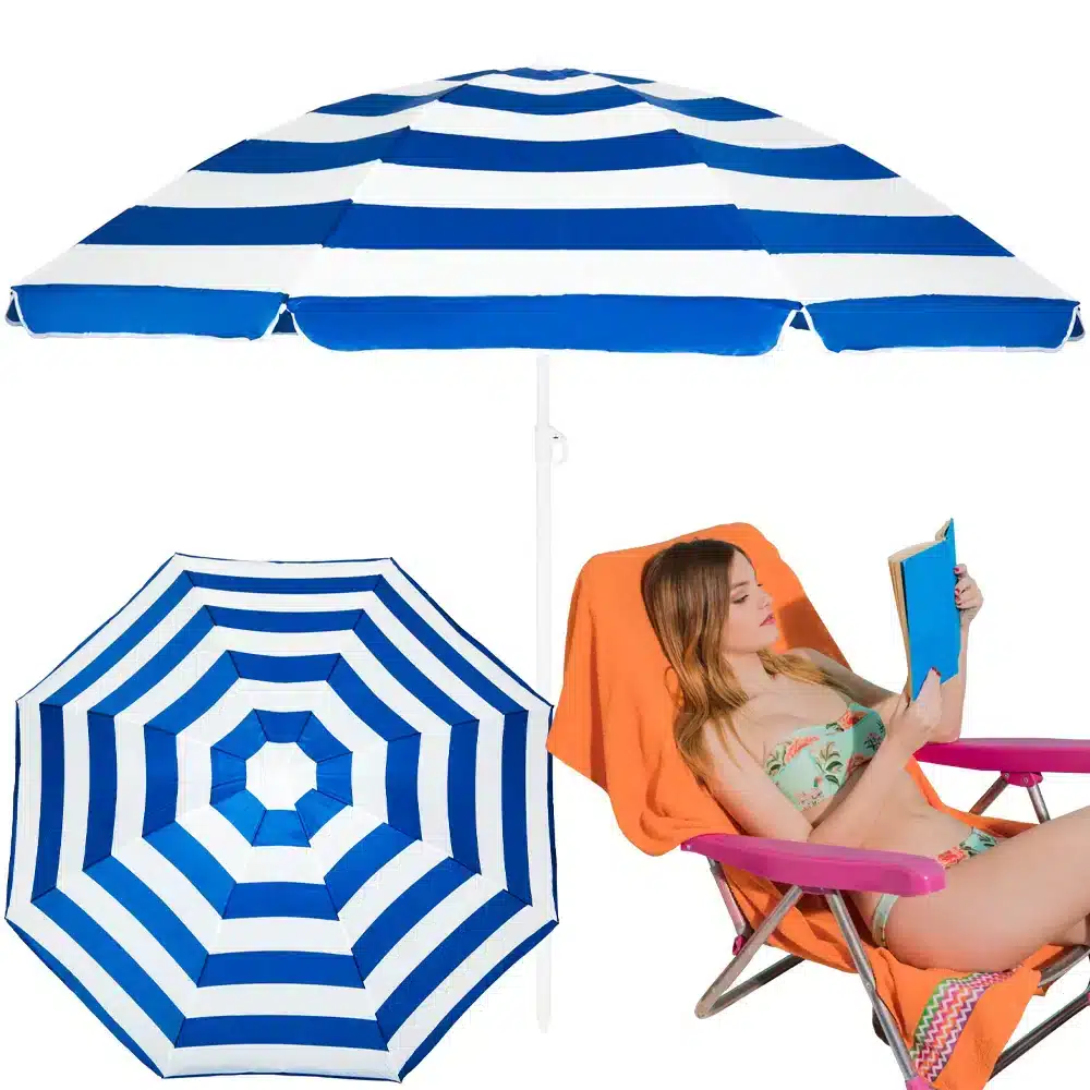 Exsmart Parasol Plażowy Łamany Wbijany 200cm SDH528
