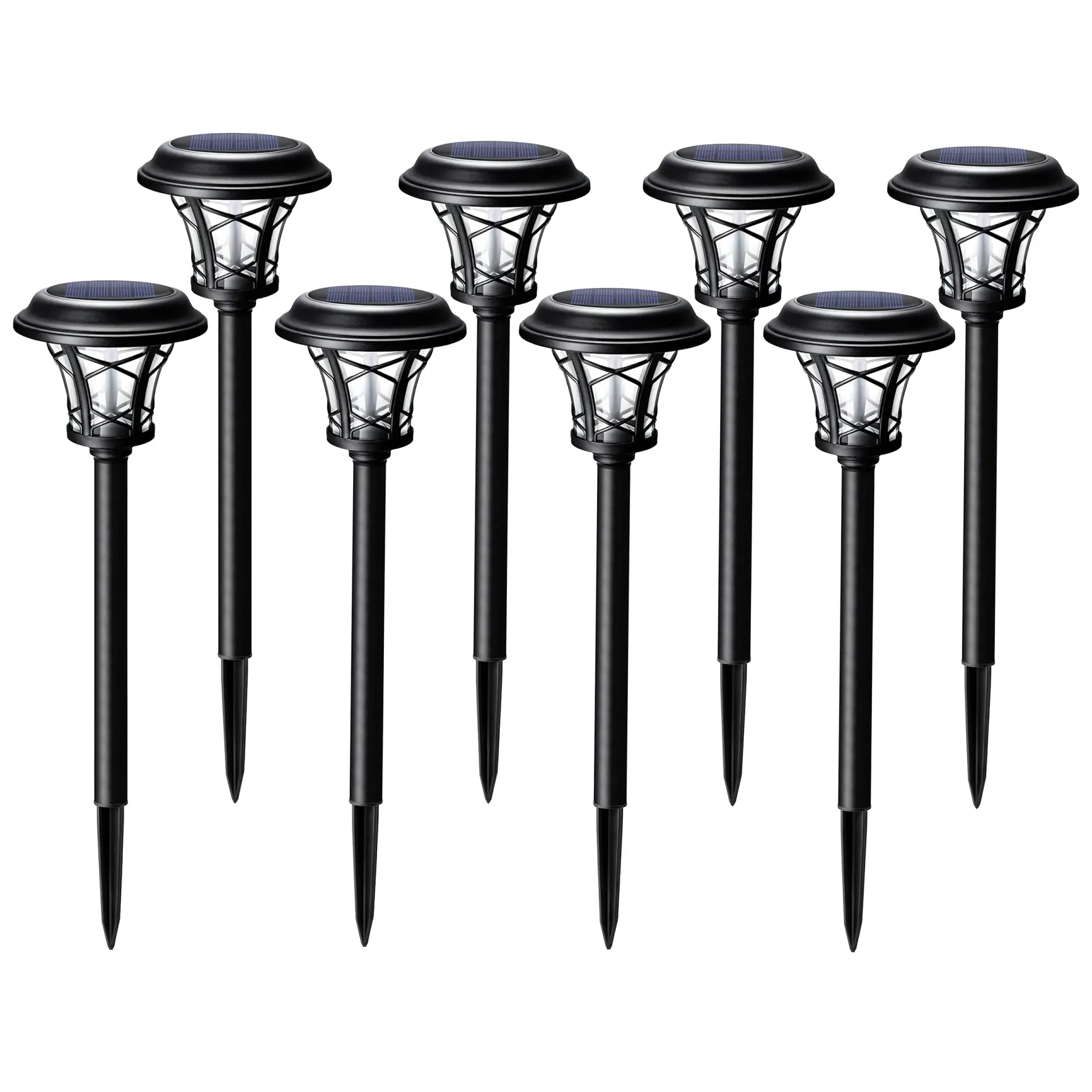 Exsmart Lampa Solarna Ogrodowa LED Wbijana IP44 40cm 8szt. RC-K-2495