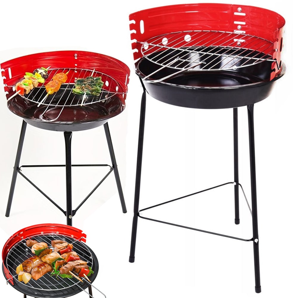 Exsmart Grill Węglowy Ogrodowy Okrągły Przenośny 32cm 27095
