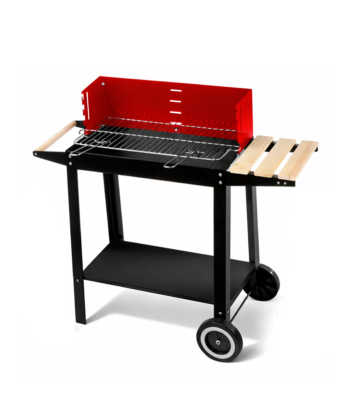 Exsmart Grill Ogrodowy Węglowy z Pokrywą Na Kółkach + Akcesoria WGR-01