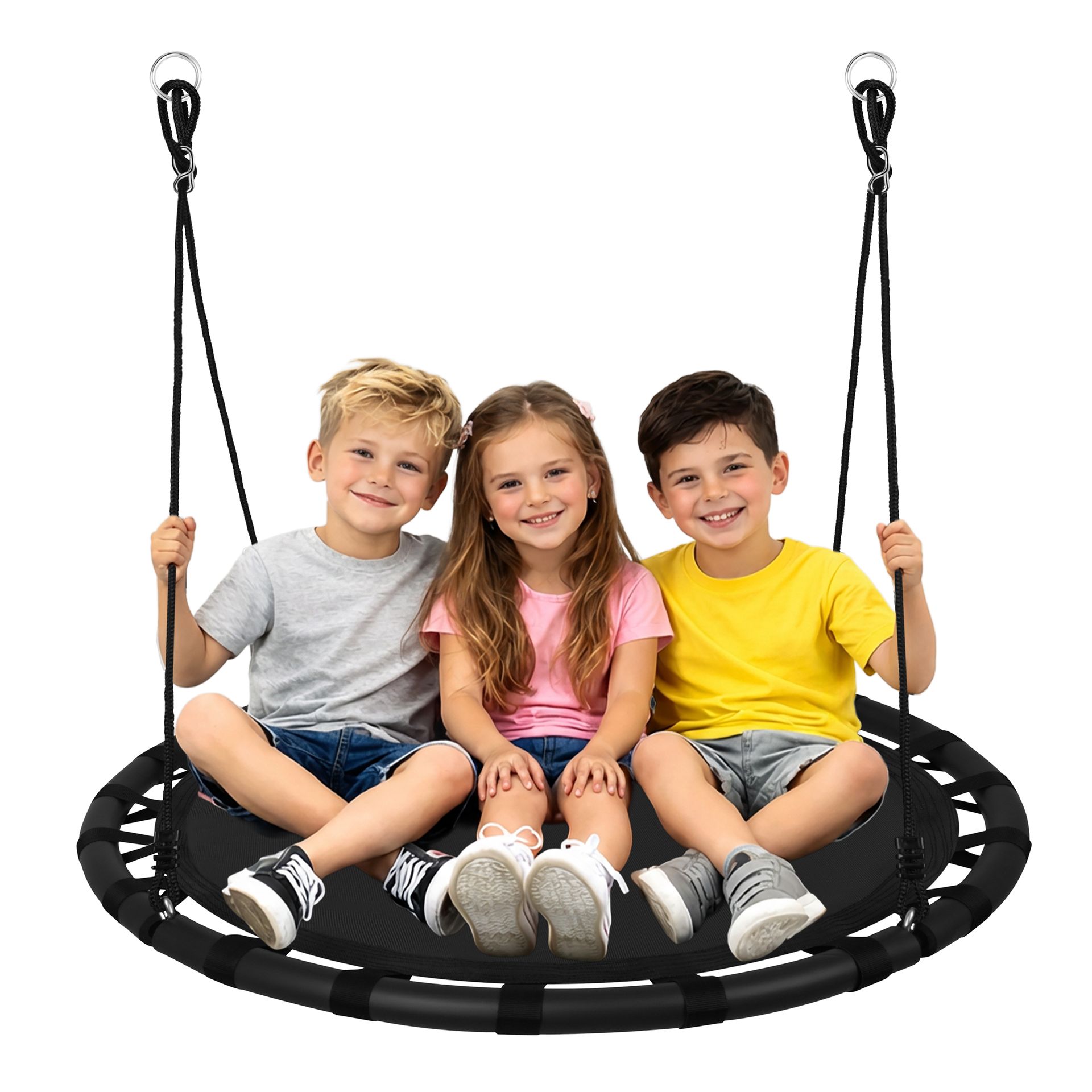 Exsmart Huśtawka Bocianie Gniazdo Czarna 100cm 150kg 12029