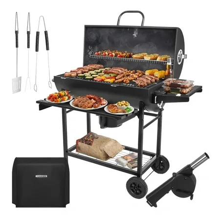 Kaminer Grill Ogrodowy Węglowy z Pokrywą 108x67x96cm + Akcesoria 27315