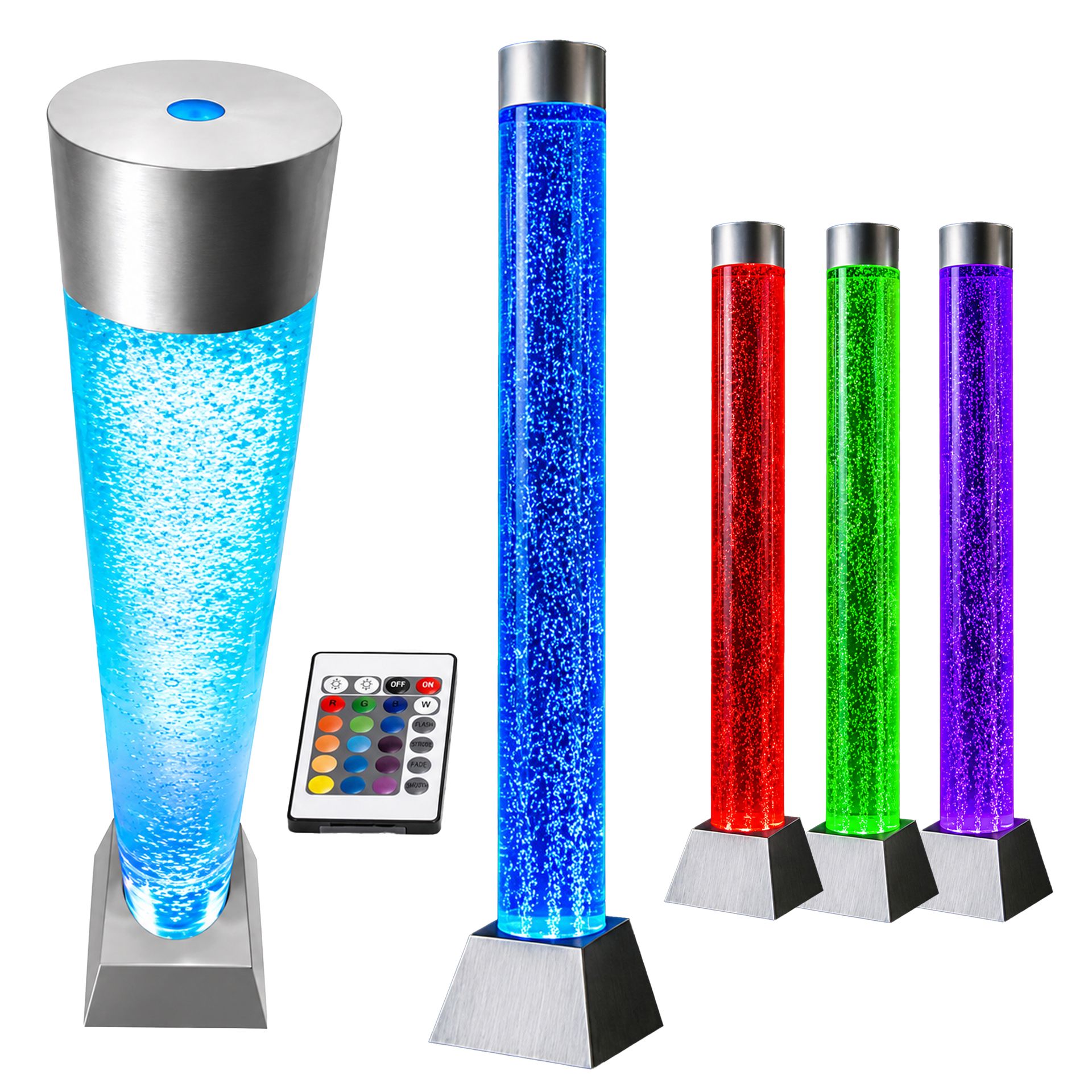 Exsmart Lampa Wodna Bąbelkowa LED RGB Stojąca Kolumna 180cm Pilot RC-K-2505