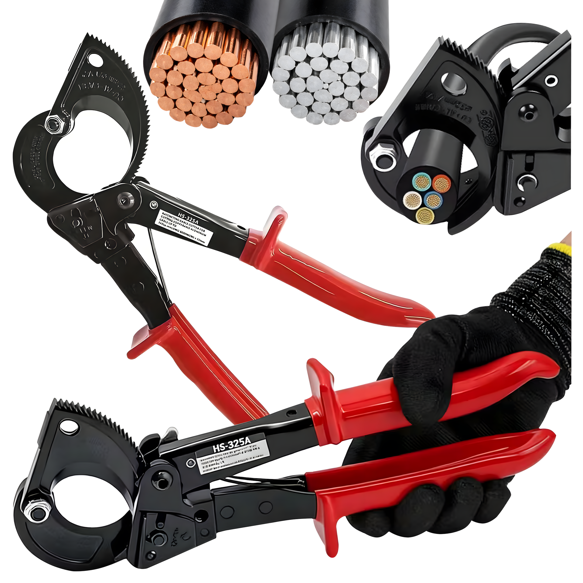 Exsmart Nożyce Zapadkowe Obcinak Do Kabli 240 mm2 RC-K-2215
