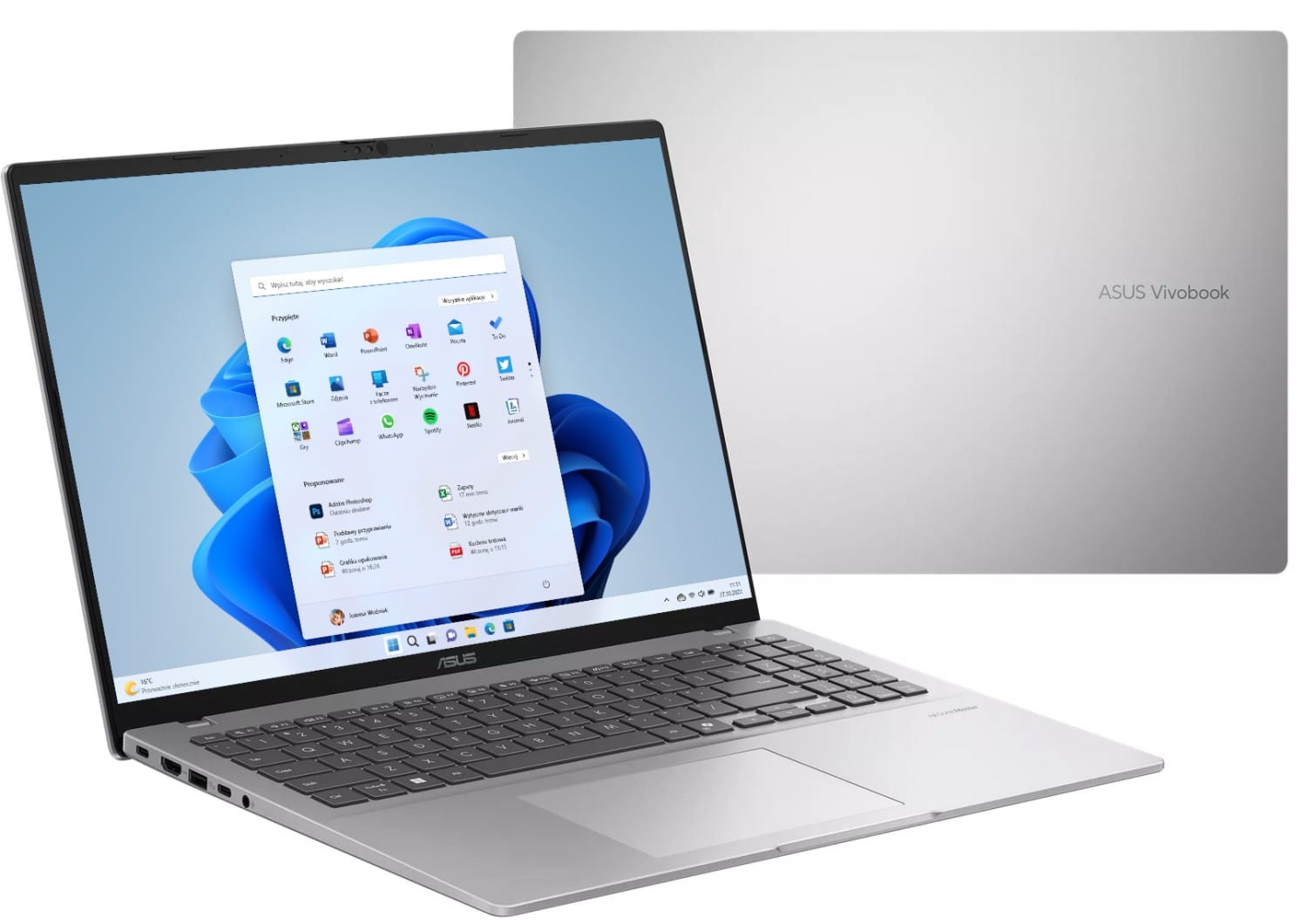 ASUS VivoBook 16 M1607KA-MB150W - Ryzen AI 5 330 16'' 16GB 512GB W11H Srebrny
