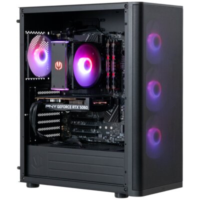 Komputer MAD DOG VENTUM400ARGB-I01WR16WH i5-14400F 16GB RAM 1TB SSD GeForce RTX5060 DLSS 4 Wi-Fi Windows 11 Home