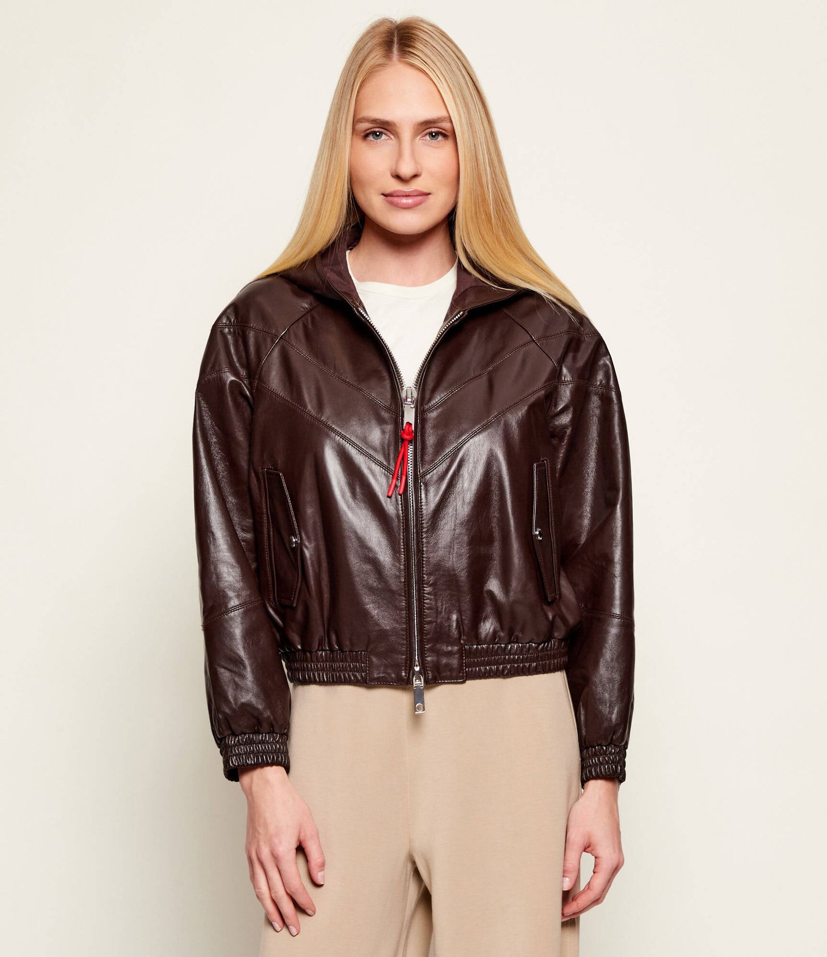 MAX&Co. Skórzana kurtka MCORICETTA Regular Fit