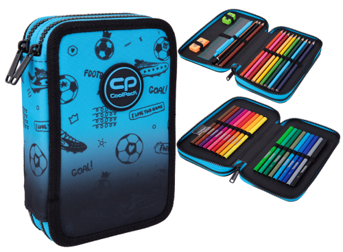 Piórnik Coolpack Jumper 2 z wyposażeniem Coolpack FOOTBALL
