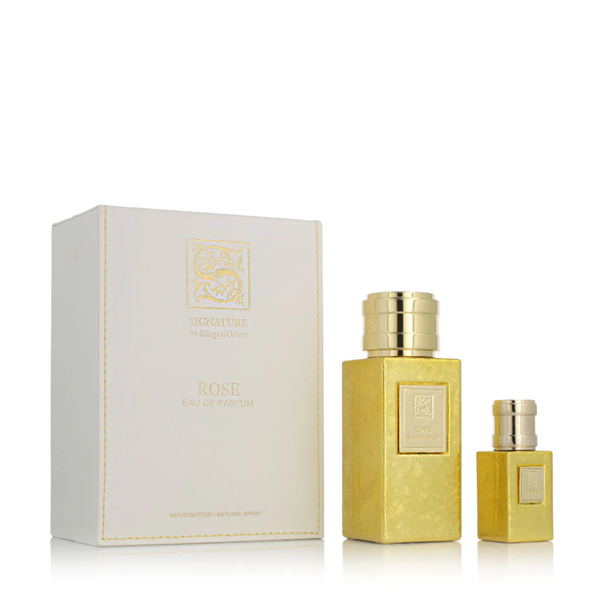 Signature Rose zestaw Woda perfumowana 100 ml + Woda perfumowana 15 ml + lejek