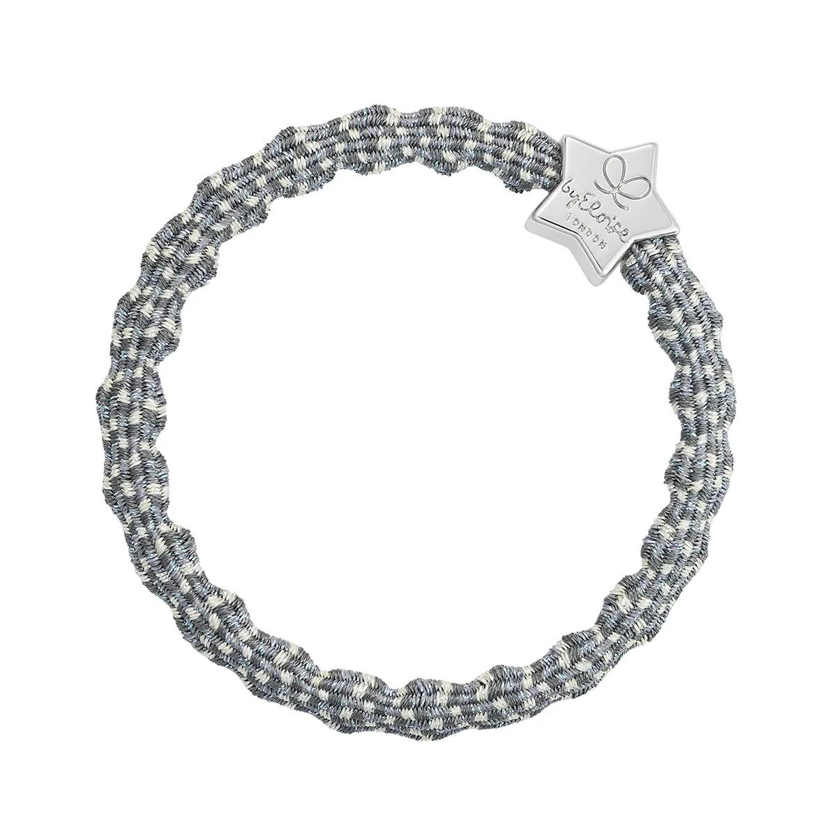 By Eloise London Metallic Silver Star Gumka do włosów kolor Ash