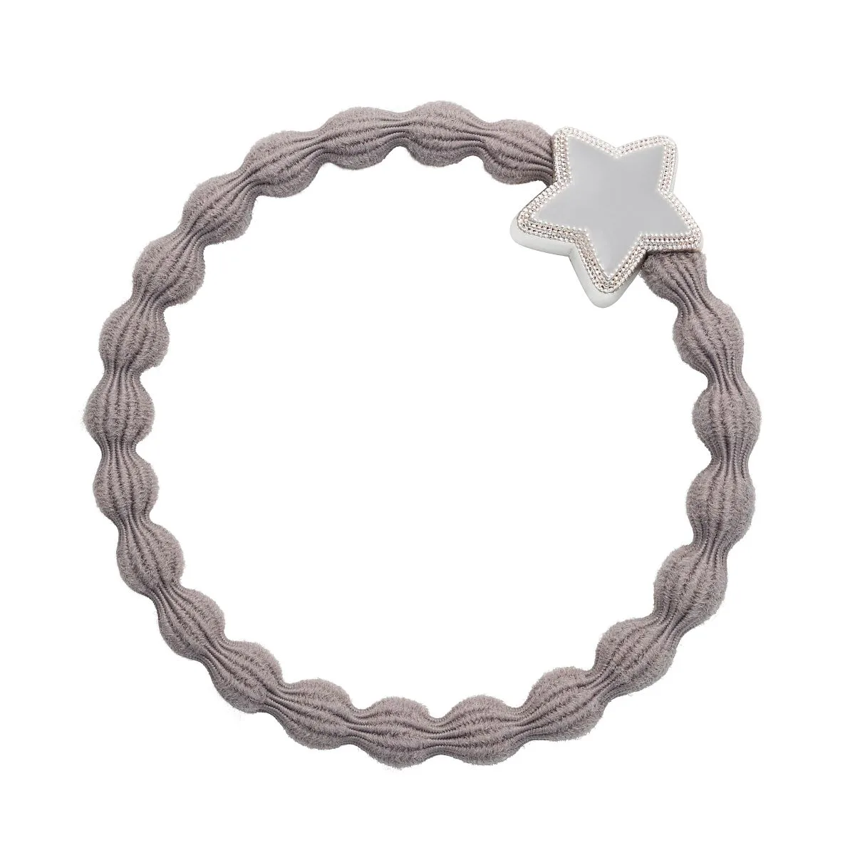 By Eloise London Enamel Silver Star Gumka do włosów kolor Cloudy Grey